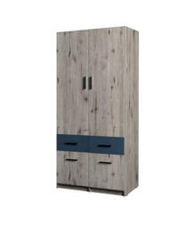 Snow 03 Hinged Wardrobe 92cm - White Gloss 92cm - thumbnail 4