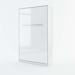 CP-02 Vertical Wall Bed Concept 120cm - White Gloss 120 x 200cm - thumbnail 1