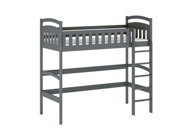 Mia Wooden Loft Bed - Graphite Without Mattress - image 1