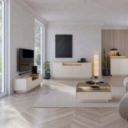Hiro Bedside Table 53cm - Beige 53cm - thumbnail 6