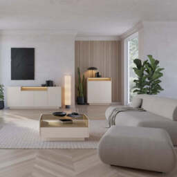 Hiro Bedside Table 53cm - Beige 53cm - thumbnail 7