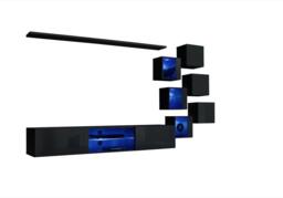 "Switch XXI Wall Entertainment Unit For TVs Up To 75"" - White 240cm Oak Wotan" - thumbnail 7