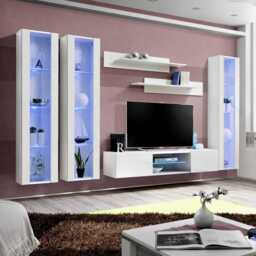 "Fly P2 Entertainment Unit For TVs Up To 60"" - White 310cm" - thumbnail 1