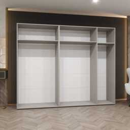 Marbella II Hinged Door Wardrobe 250cm - Oak Walnut 250cm - thumbnail 4