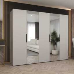 Marbella II Hinged Door Wardrobe 250cm - Oak Walnut 250cm - thumbnail 2