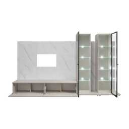 "Glam II Entertainment Unit For TVs Up To 70"" - Cashmere 300cm" - thumbnail 3