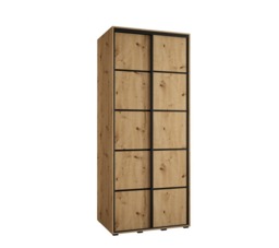 Cannes IV Sliding Door Wardrobe 120cm - Oak Artisan 120cm - thumbnail 5