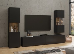 "Ava 10 Entertainment Unit For TVs Up To 58"" - Black 220cm"