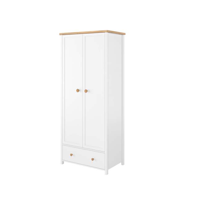 Story SO-12 Hinged Wardrobe 85cm - White Matt 85cm - image 1
