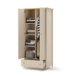 Story SO-12 Hinged Wardrobe 85cm - White Matt 85cm - thumbnail 4