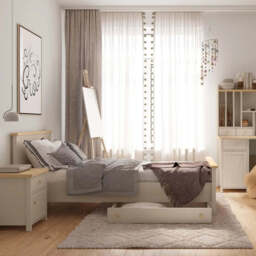 Story SO-12 Hinged Wardrobe 85cm - White Matt 85cm - thumbnail 5