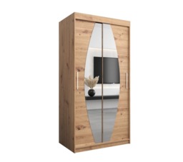 Elypse Sliding Door Wardrobe 100cm - White 100cm - thumbnail 7