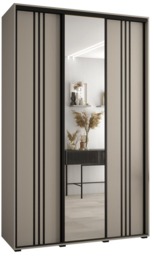 Dakota VII Sliding Door Wardrobe 160cm - Cashmere 160cm - thumbnail 2