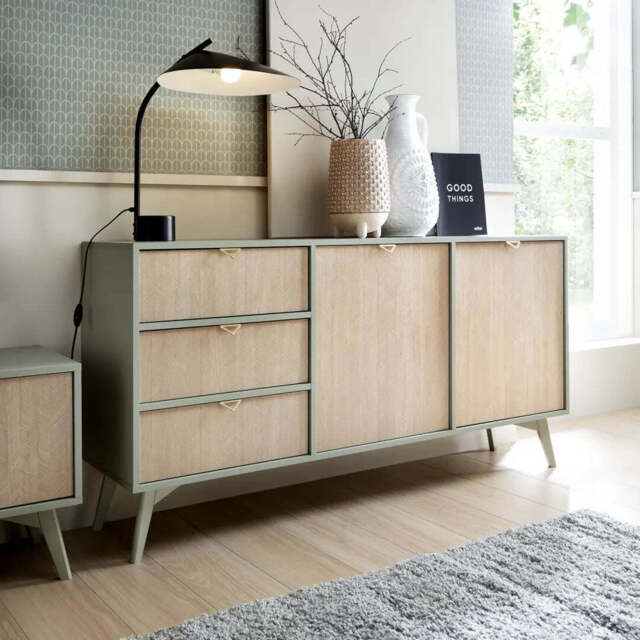 Forest Large Sideboard Cabinet 158cm - Green 158cm - image 1