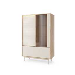 Tila Display Cabinet 100cm - Cashmere 100cm