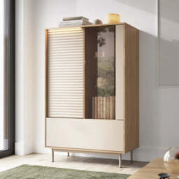 Tila Display Cabinet 100cm - Cashmere 100cm - thumbnail 4