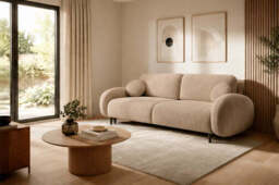Sofa Bed Soft - 232cm 109cm Brown 25 - thumbnail 4