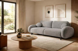 Sofa Bed Soft - 232cm 109cm Brown 25 - thumbnail 3