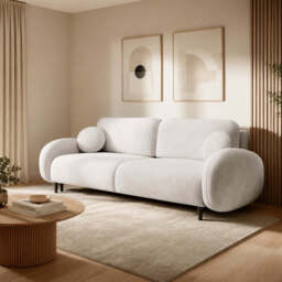 Sofa Bed Soft - 232cm 109cm Brown 25 - thumbnail 2