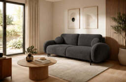 Sofa Bed Soft - 232cm 109cm Brown 25 - thumbnail 8