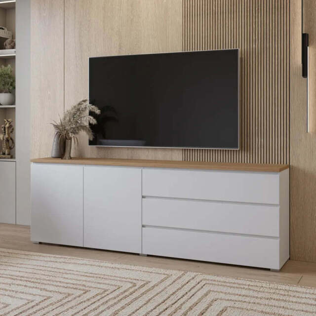 Modo Sideboard Cabinet 200cm - White 200cm - image 1