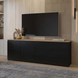 Modo Sideboard Cabinet 200cm - White 200cm - thumbnail 2