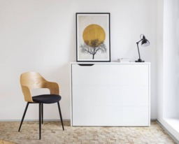 Work Concept Convertible Hidden Desk With Storage - Left Grey Matt 115cm - thumbnail 4