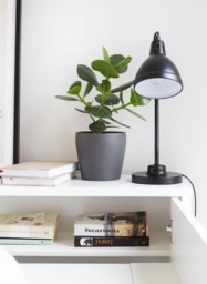 Work Concept Convertible Hidden Desk With Storage - Left Grey Matt 115cm - thumbnail 7