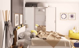 Dentro 01 Sliding Door Wardrobe 220cm - White Matt 220cm - thumbnail 4