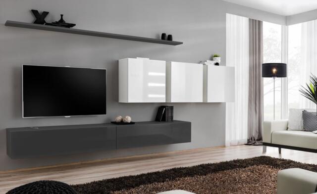 "Switch VII Entertainment Unit For TVs Up To 49"" - Graphite 340cm White" - image 1
