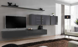 "Switch VII Entertainment Unit For TVs Up To 49"" - Graphite 340cm White" - thumbnail 3