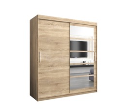 Roma I Sliding Door Wardrobe 180cm - White 180cm - thumbnail 3