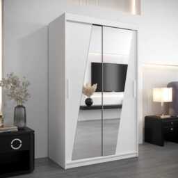 Rhomb Sliding Door Wardrobe 120cm - Oak Artisan 120cm - thumbnail 6