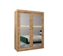 Uppsala T3 Sliding Door Wardrobe 150cm - Oak Artisan 150cm - thumbnail 6