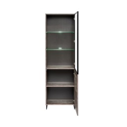 Plank Tall Display Cabinet 60cm - Oak Canyon Manor Wood 60cm - thumbnail 2