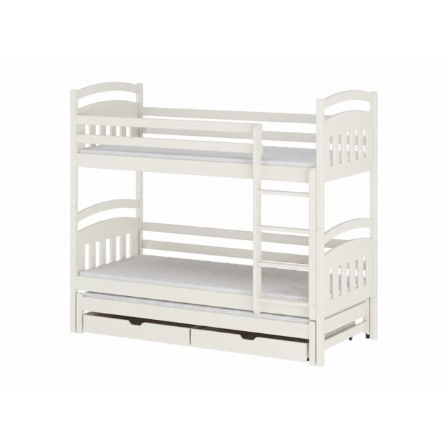 Alan Bunk Bed with Trundle and Storage - Cotton Foam Mattresses - image 1