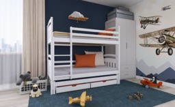 Alan Bunk Bed with Trundle and Storage - Cotton Foam Mattresses - thumbnail 4