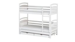 Alan Bunk Bed with Trundle and Storage - Cotton Foam Mattresses - thumbnail 6