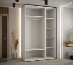 Cannes I Sliding Door Wardrobe 150cm - Black 150cm - thumbnail 4