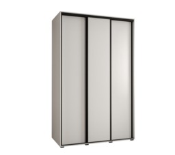 Cannes I Sliding Door Wardrobe 150cm - Black 150cm - thumbnail 3
