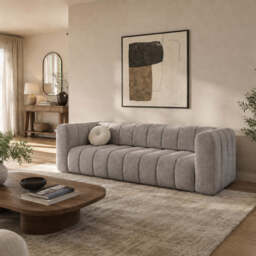 Sofa Bed Fumo - Light Beige 250cm 105cm - thumbnail 2