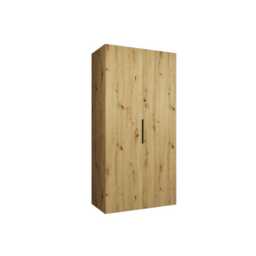 Marbella I Hinged Door Wardrobe 100cm - Oak Walnut 100cm - thumbnail 8
