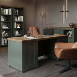 Evora Office Desk 180cm - Green 180cm - thumbnail 1