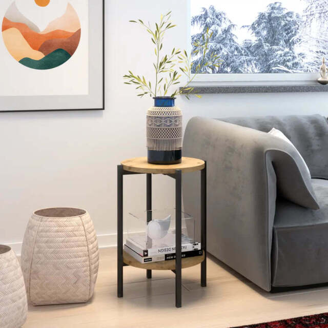 Sigma D Coffee Table 44cm - Oak Artisan 44cm - image 1