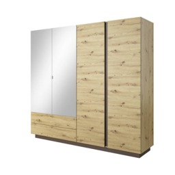 Arco Hinged Door Wardrobe 220cm - White 220cm - thumbnail 2