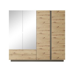 Arco Hinged Door Wardrobe 220cm - White 220cm - thumbnail 4