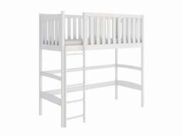 Wooden Loft Bed Laura - Pine Without Mattress - thumbnail 5