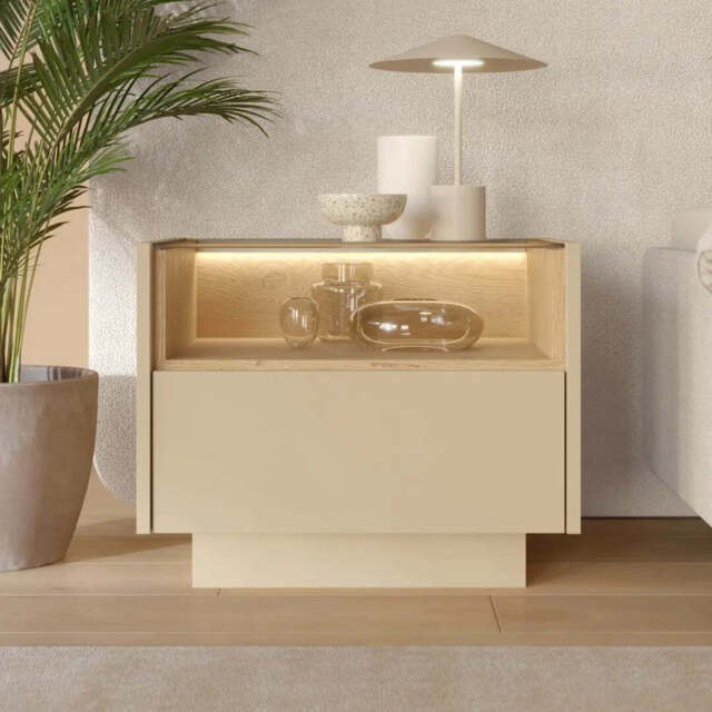 Hiro Bedside Table 53cm - Cocoa 53cm - image 1