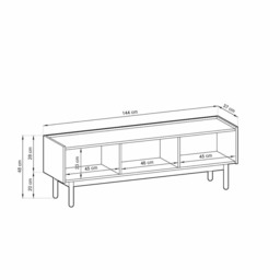 Boho TV Cabinet 144cm - Oak Riviera 144cm - thumbnail 6
