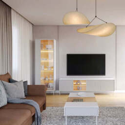 Liba Floating TV Cabinet 147cm - White 147cm - thumbnail 7